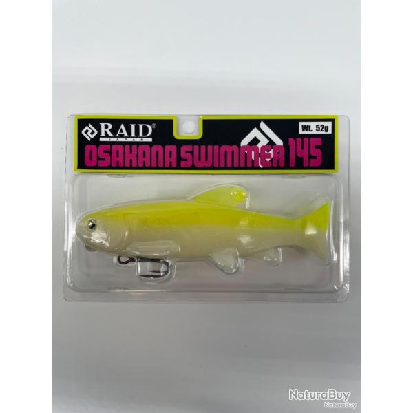Leurre souple Raid Japan osakana swimmer 145 pearl chart