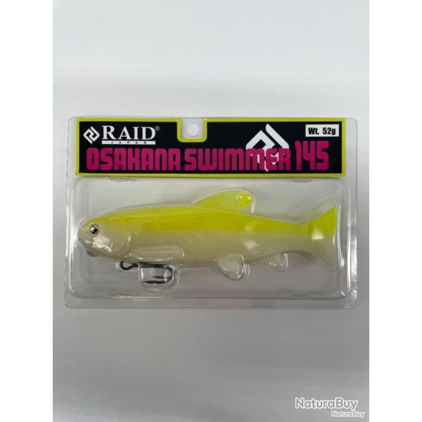 Leurre souple Raid Japan osakana swimmer 145 pearl chart