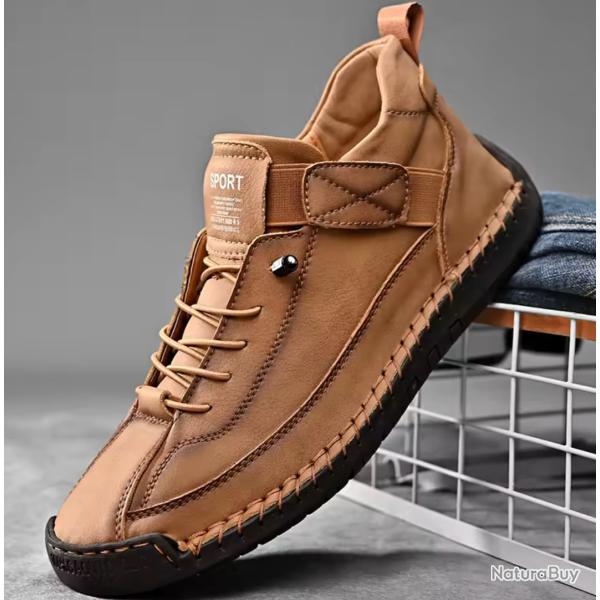 Chaussure en Cuir du 38 au 48 pointure et coloris au choix