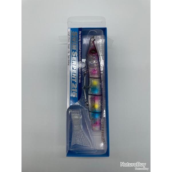 Leurre dur Adusta swim serpent 215 purple candy