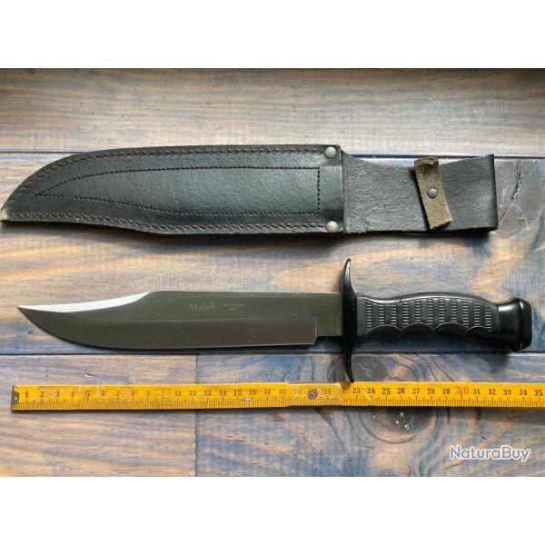 POIGNARD BOWIE  COUTEAU DE CAMP / MUELA 34,5CM TBE / BUSHCRAFT OUTDOOR