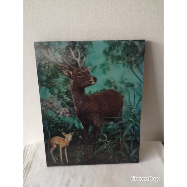 Tableau 3D cerf