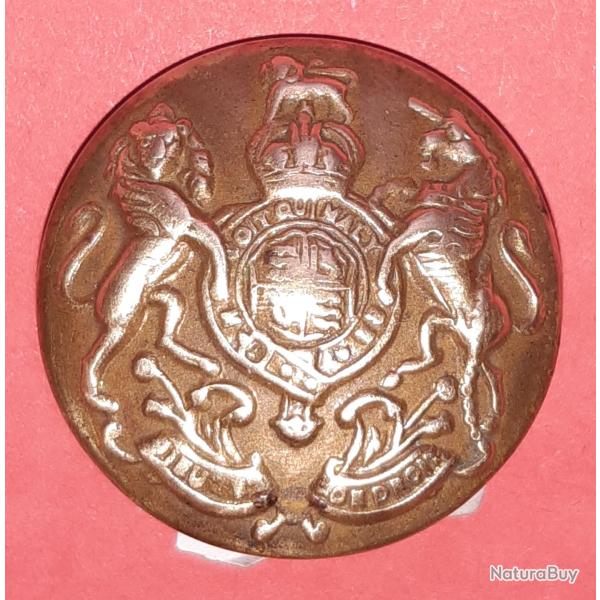 Bouton Militaire Anglais �24 en cuivre, ww1 et ww2.