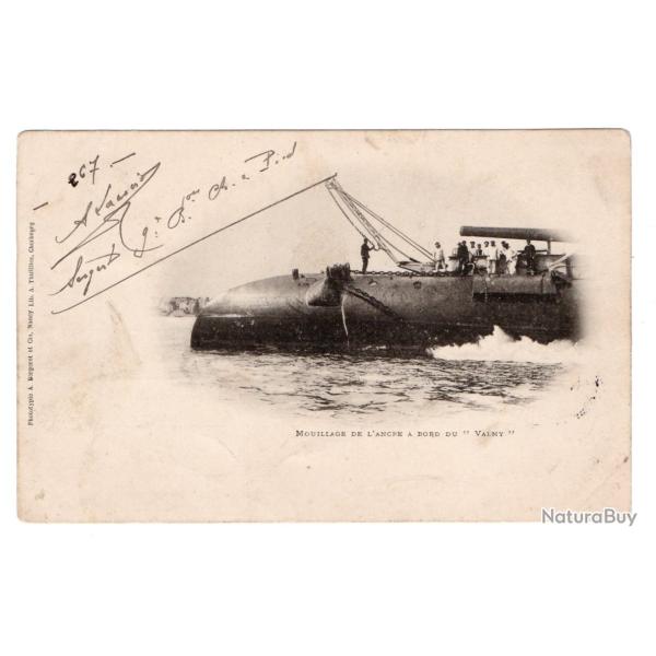 CPA - Marine Militaire -Mouillage de l'Ancre a Bord du Valmy - N�1319