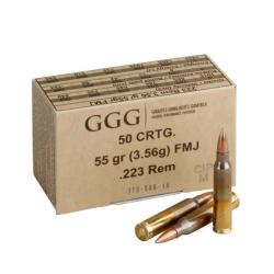 GGG cal.223 REM FMJ 55grs x 50