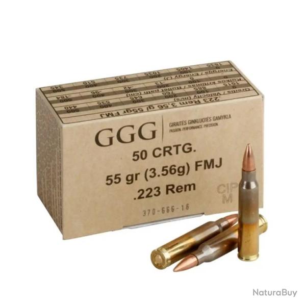 GGG cal.223 REM FMJ 55grs x 50