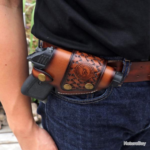 Tourbon tui pour pistolet en cuir dissimuler support de ceinture adapt 4.5 "  LIVRAISON GRATUITE