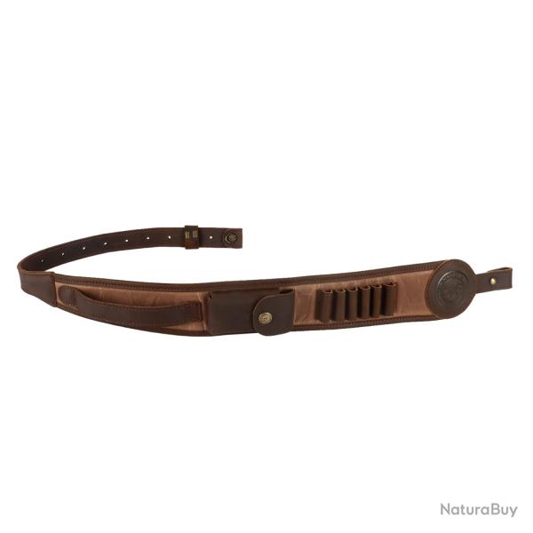 Sangle de fusil en cuir microcarence avec porte-munitions