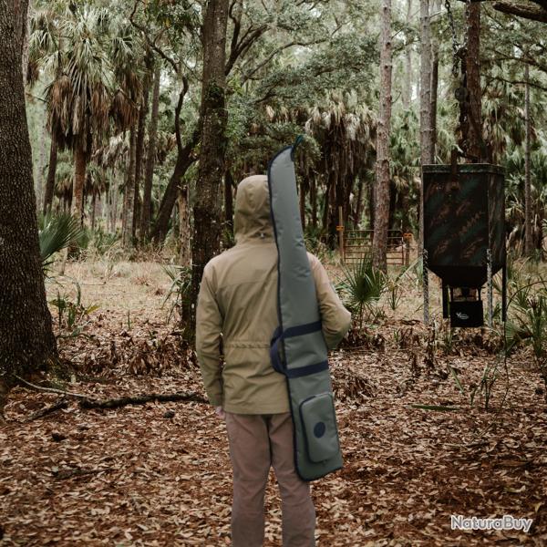 Tourbon-Sac de protection rembourr en cuir pour fusil -*133 CM