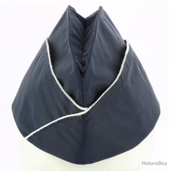 Calot PM bleu marine liser� blanc 56