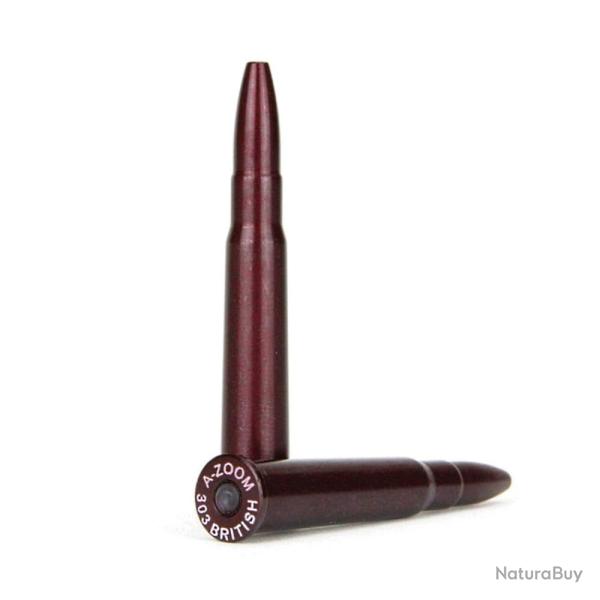 2 douilles amortisseur "Snap cap" cal. .303 British en aluminium - A-Zoom