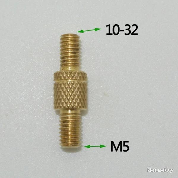 adaptateur double male pour baguette de nettoyage - M5 vers 10-32