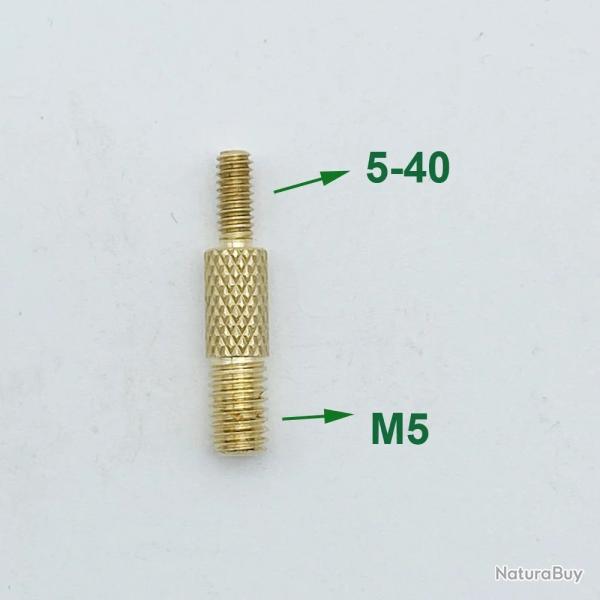adaptateur double male pour baguette de nettoyage - M5 vers 5-40
