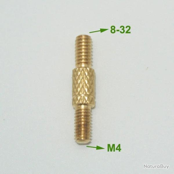 adaptateur double male pour baguette de nettoyage - M4 vers 8-32
