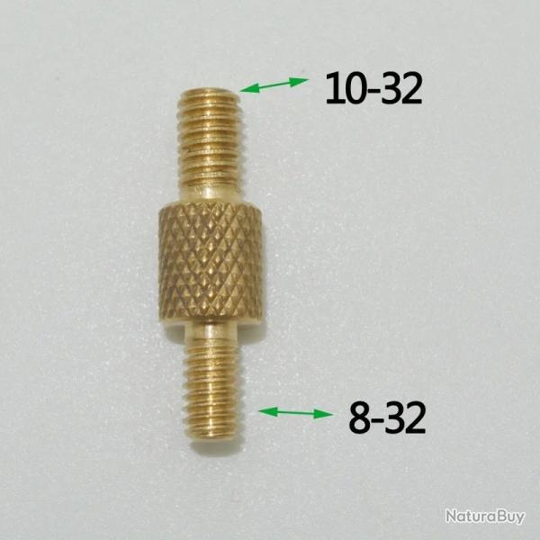 adaptateur double male pour baguette de nettoyage - 8-32 vers 10-32