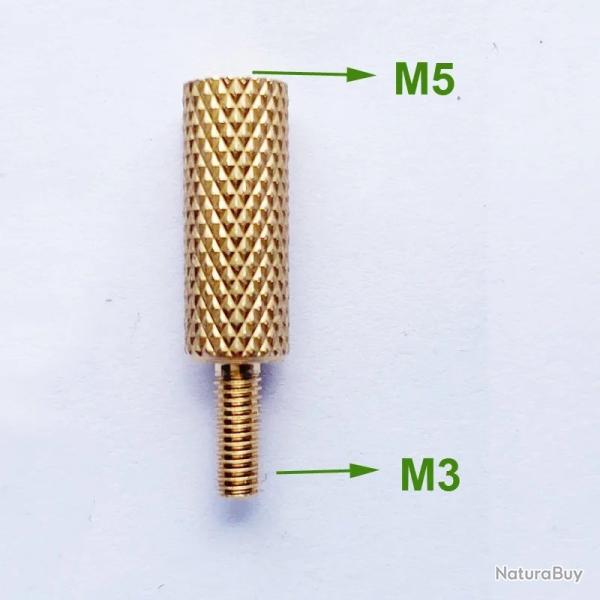 adaptateur pour baguette de nettoyage - M3 male vers M5 femelle