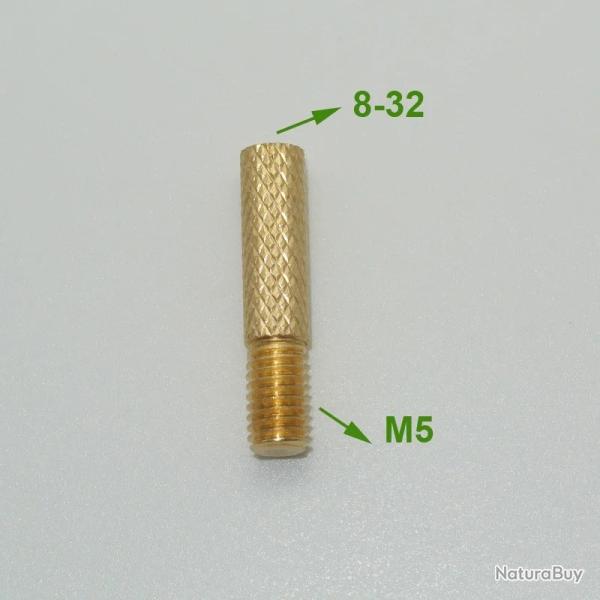adaptateur pour baguette de nettoyage - M5 male vers 8-32 femelle