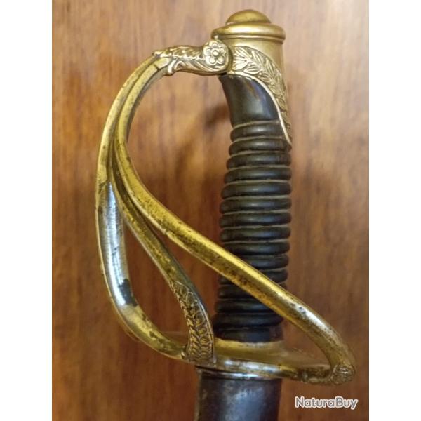 Rare sabre d'officier de cavalerie Mle 1822 fabrication Auguste Chassepot.