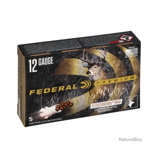 Chevrotines FEDERAL cal.12/76 12 grains bourre longue distance par 5