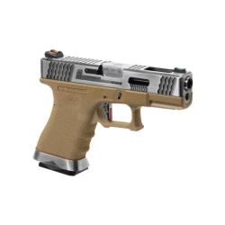 R&eacute;plique WE G-Force 19 SV Silver Barrel Metal Version GBB