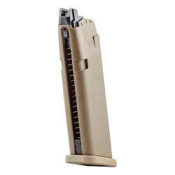 CHARGEUR 22 COUPS GLOCK 19X BBS 6MM GAZ 1J - TAN