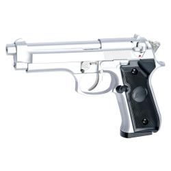 PISTOLET 6MM M92F GAZ SILVER