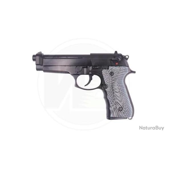 PISTOLET 6MM GAZ M92 EAGLE SEMI / FULL AUTO NOIR