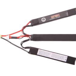 BATTERIE LIPO 11.1V 1300MAH 15C DUEL CODE