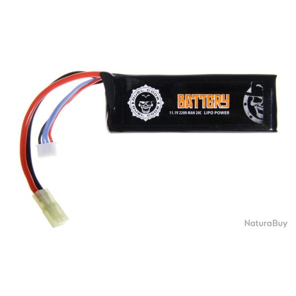 BATTERIE LIPO 11.1V 2200 MAH 20C DUEL CODE