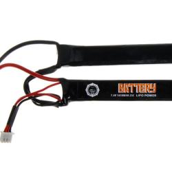 BATTERIE LIPO 7.4V 1450 MAH 25C DUEL CODE DOUBLE STICKS