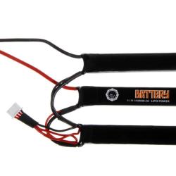 BATTERIE LIPO 11.1V 1450 MAH 25C DUEL CODE