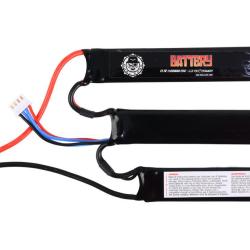 BATTERIE LIPO 11.1V 1100MAH 25C (3PC) DUEL CODE