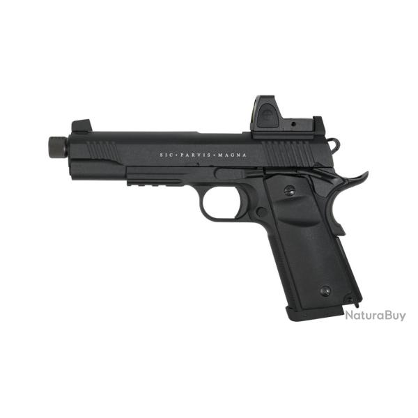 PISTOLET CO2 BLOW BACK RUDIS MAGNA XII NOIR SECUTOR ARMS