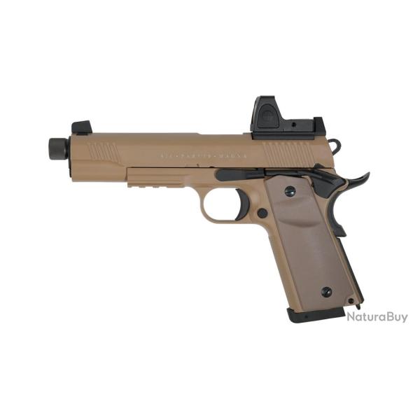 PISTOLET CO2 BLOW BACK RUDIS MAGNA VII TAN SECUTOR ARMS