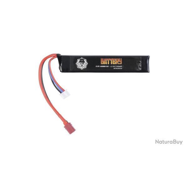 BATTERIE LIPO 11.1V 1100MAH 25C T-DEAN DUEL CODE