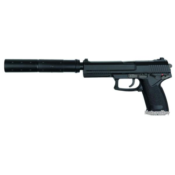 R�plique airsoft pistolet MK23 full set Noir gaz GNB - Pistolet MK23