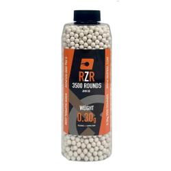 Billes Airsoft 6mm RZR 0.30g bouteille 3500 bbs - 0,30g