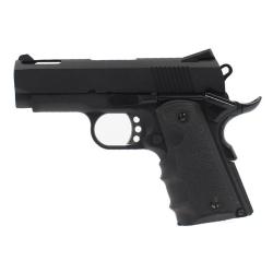 R&eacute;plique pistolet 1911 Mini noir gaz GBB - Pistolet 1911 mini noir