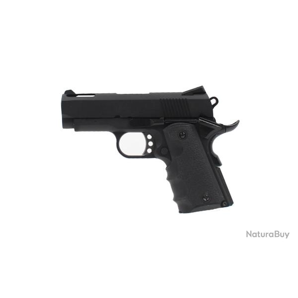 R�plique pistolet 1911 Mini noir gaz GBB - Pistolet 1911 mini noir