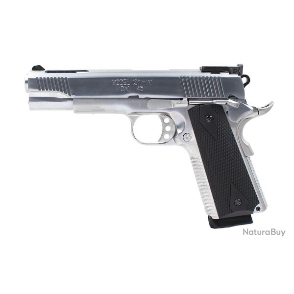 R�plique GBB 1911 NE1201 Chrome full metal gaz 1,0J