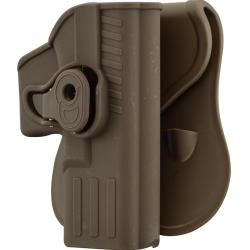 Holster rigide Quick Release pour Glock 17 Droitier TAN