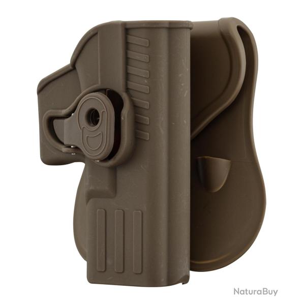 Holster rigide Quick Release pour Glock 17 Droitier TAN