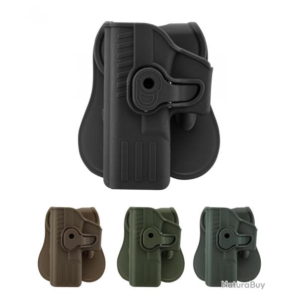 Holster rigide Quick Release pour Glock 17 Gaucher NOIR