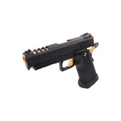 R&eacute;plique Hi-Capa 4.3 HX2711 full gaz GBB noir et or