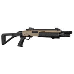 R&eacute;plique fusil &agrave; pompe FABARM STF12 Compact Gaz - FABARM STF12 Compact Tan