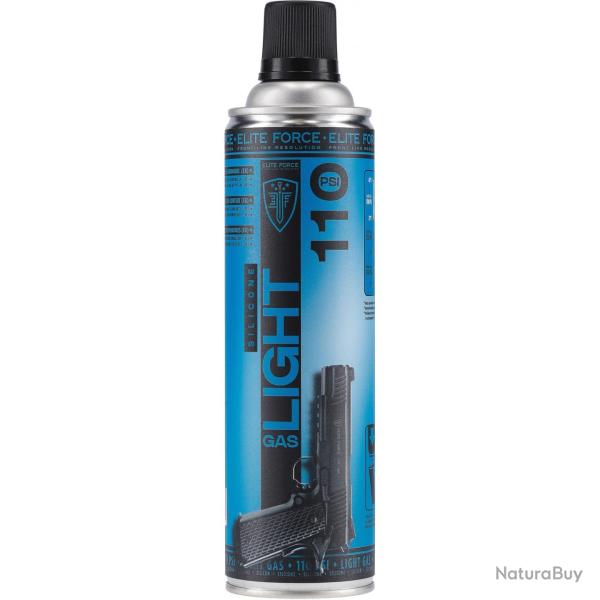 BOMBE GAZ 450 ML ELITE FORCE LIGHT GAS MAINTENANCE 110 PSI (HUILE SILICONE)