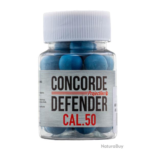 CAL. 50 - BILLES DE DEFENSE CAOUTCHOUC - POT DE 30 BILLES