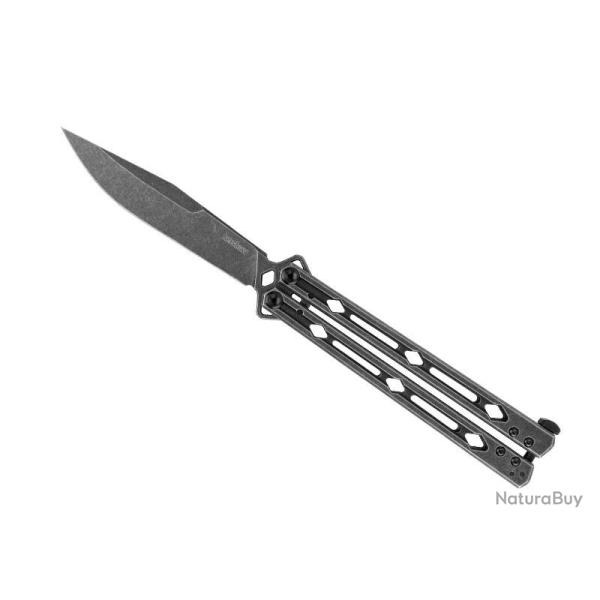 COUTEAU PAPILLON KERSHAW LUCHA BLACKWASH