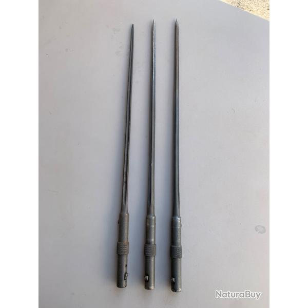 Lot 3 baonnettes pour mas 36