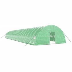Serre tente abri plante fleur l&eacute;gumes avec cadre en acier 144 m&sup2; 24 x 6 x 2,85 m vert 02_0044548
